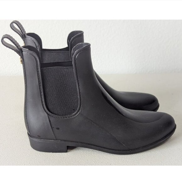 Sam Edelman Ankle Black Chelsea Tinsley Pull On Rain Boots Shoes Booties Size 8M - Picture 7 of 12